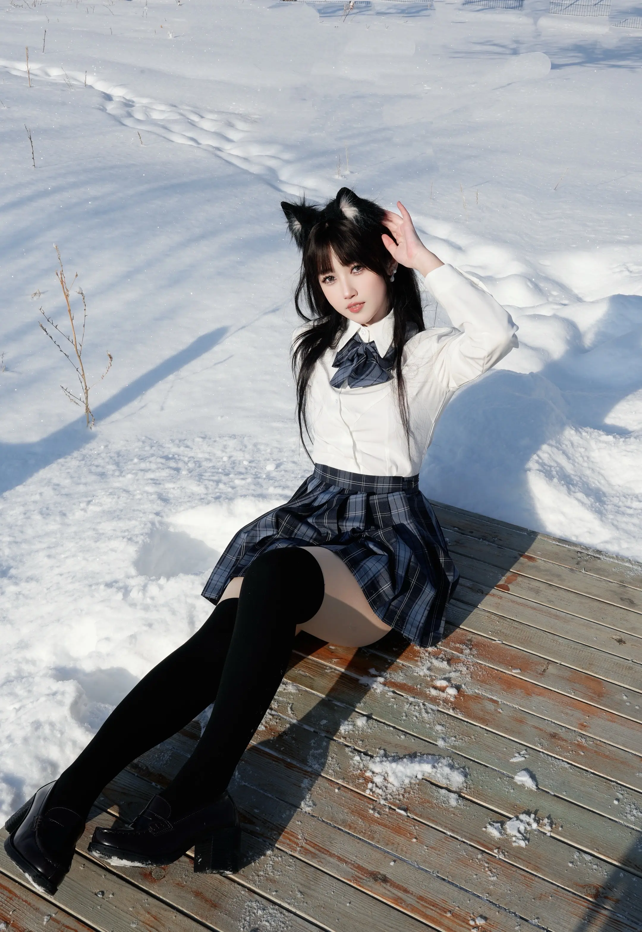 雪地跟JK更搭。