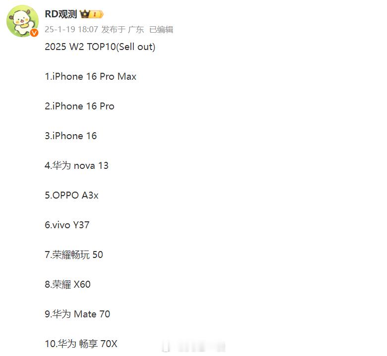 W2国内单品销量Top101、前三都被iPhone 16系列霸占，苹果降价威力真