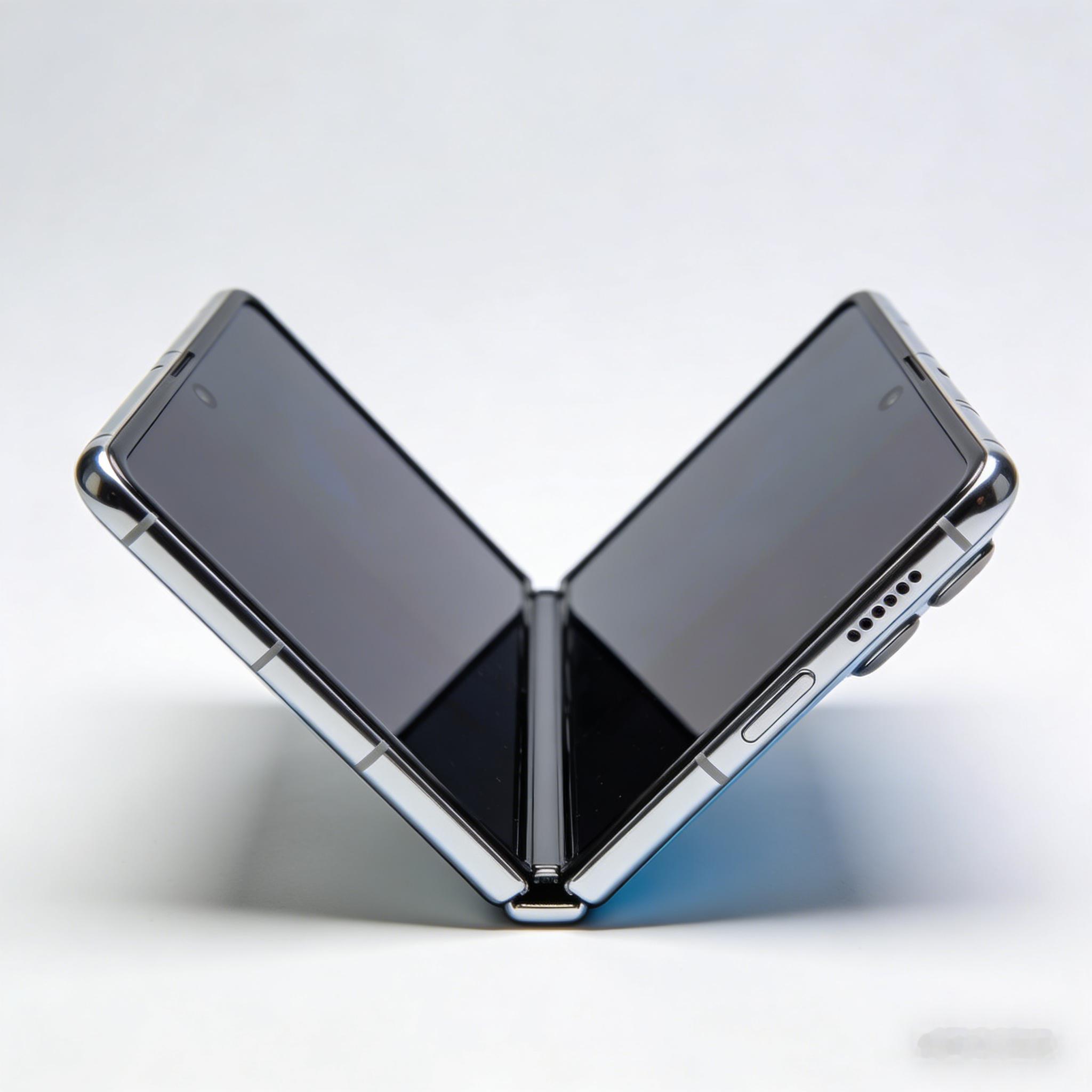 给数码加点AI 让几个常用AI分别生成了iPhone折叠屏，依次是腾讯元宝、豆包