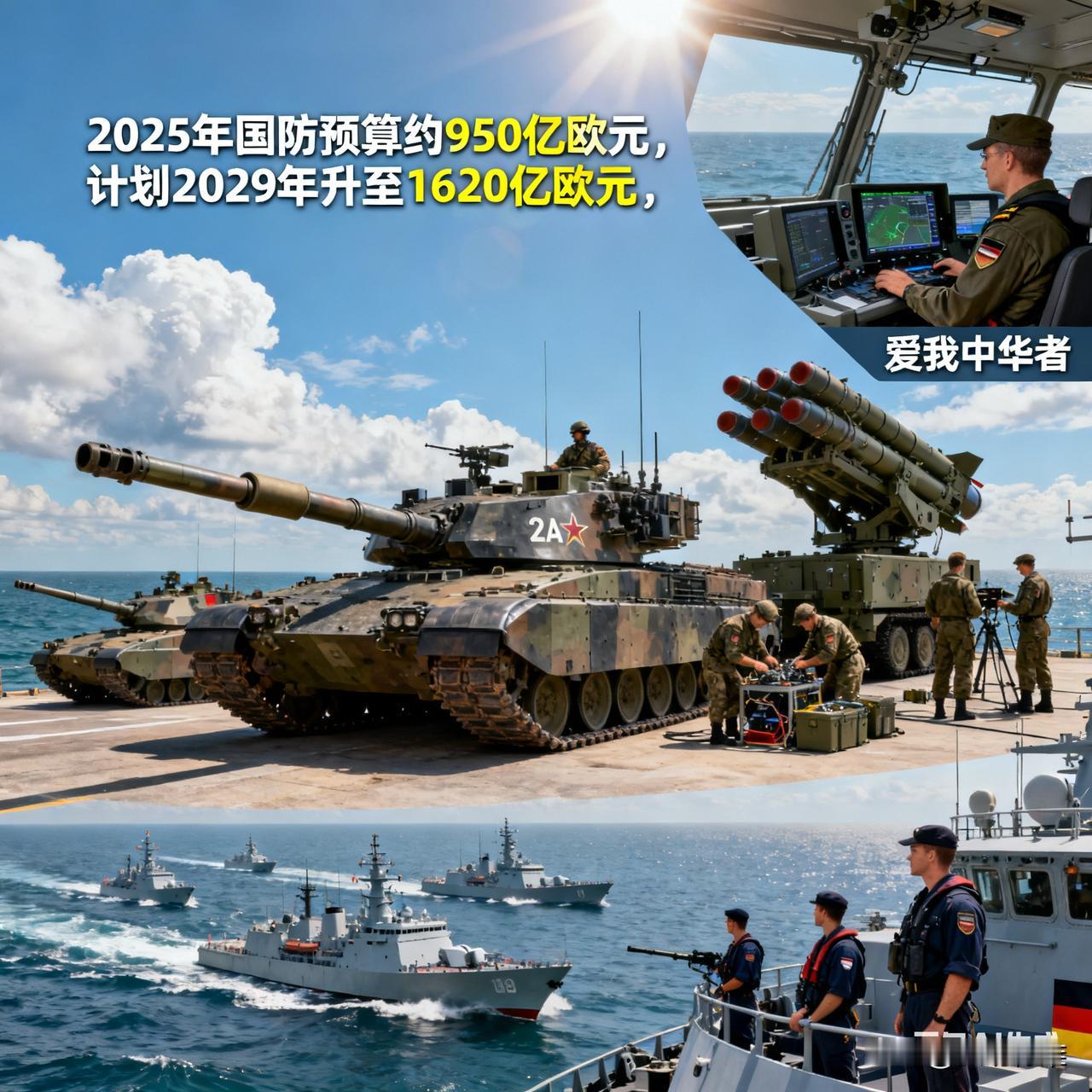 2025年德国联邦国防军正处于扩军改革阶段，当前现役相关规模清晰且扩张计划明确，