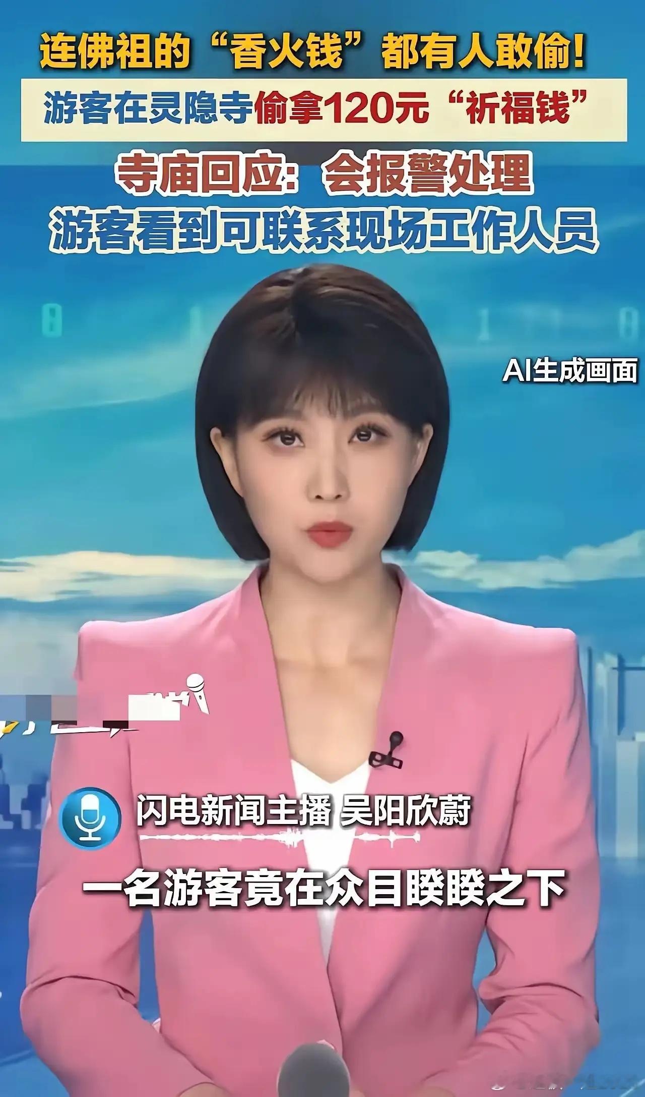“佛祖都没报警，寺庙先报了，慈悲何在？”杭州灵隐寺，一游客因生活窘迫，在灵隐寺祈