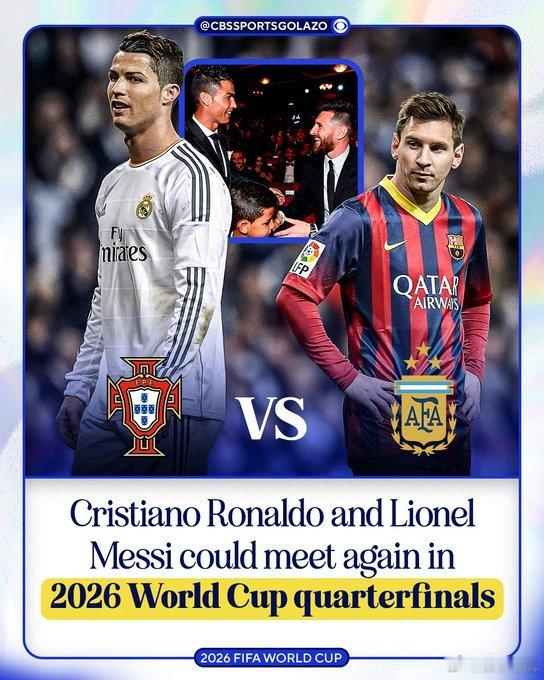 【梅西c罗或在世界杯八强相遇】阿根廷分在J组，葡萄牙分在K组，两队需要小组出线，