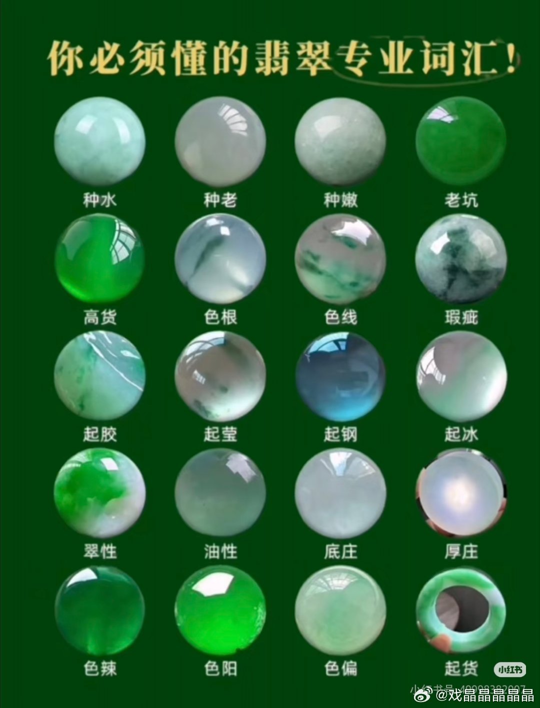 翡翠专业术语大全，科普一下 