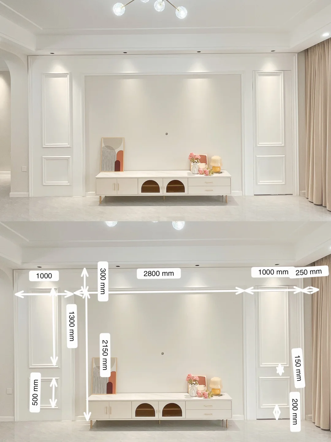 惊呆了！隐形电视背景墙只花了300r