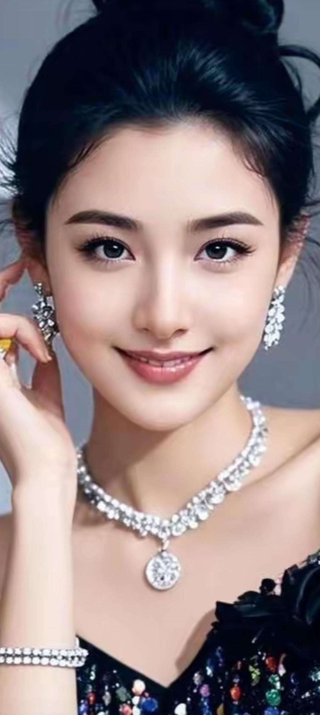 优雅气质，闪耀珠宝，黑裙红唇，完美搭配！💎👗💄