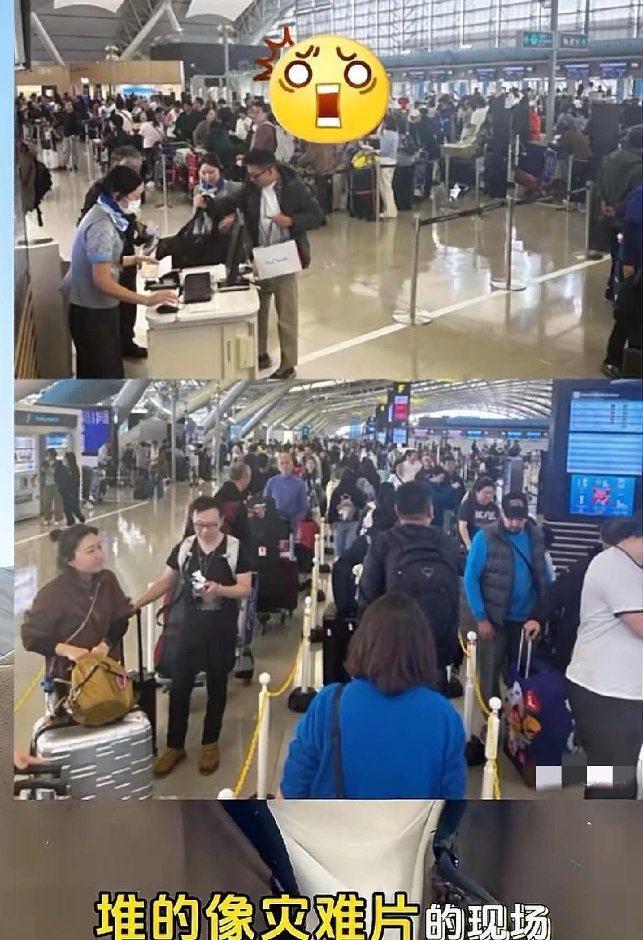 朋友一家才去日本一个星期，
没想到刚给我打电话说，
他们差点回不来了，

可太惊