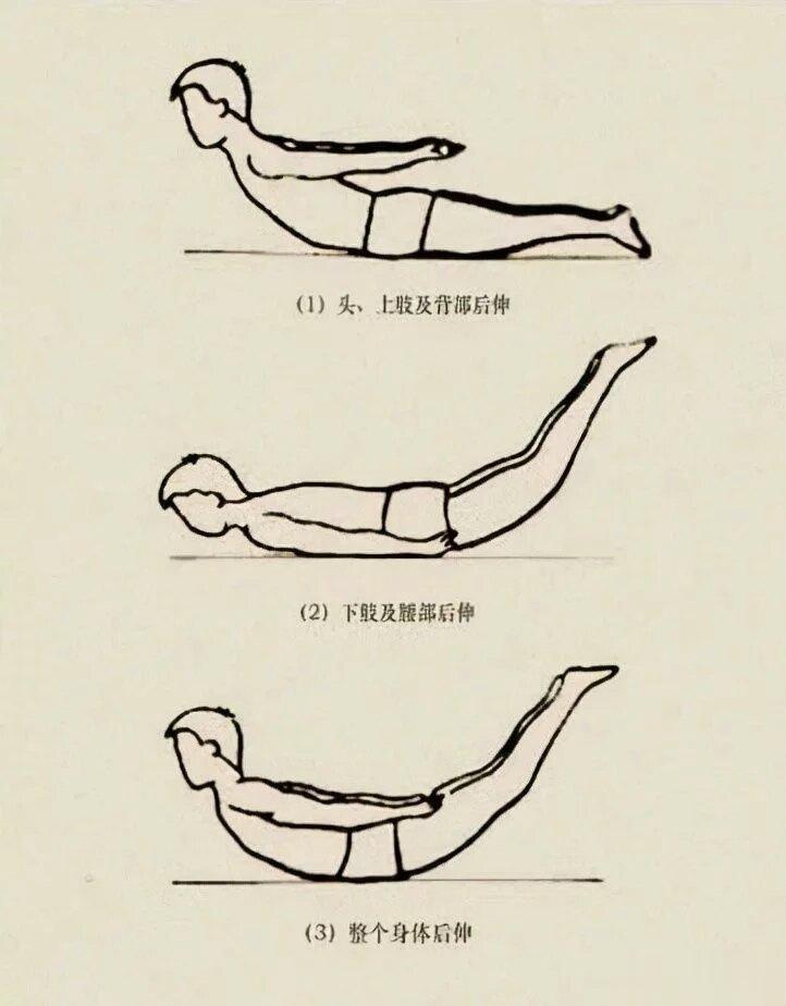 #坚持半个月下来一身轻的健身动作#躺床上推荐一个动作——小燕飞模拟燕子飞行姿势进