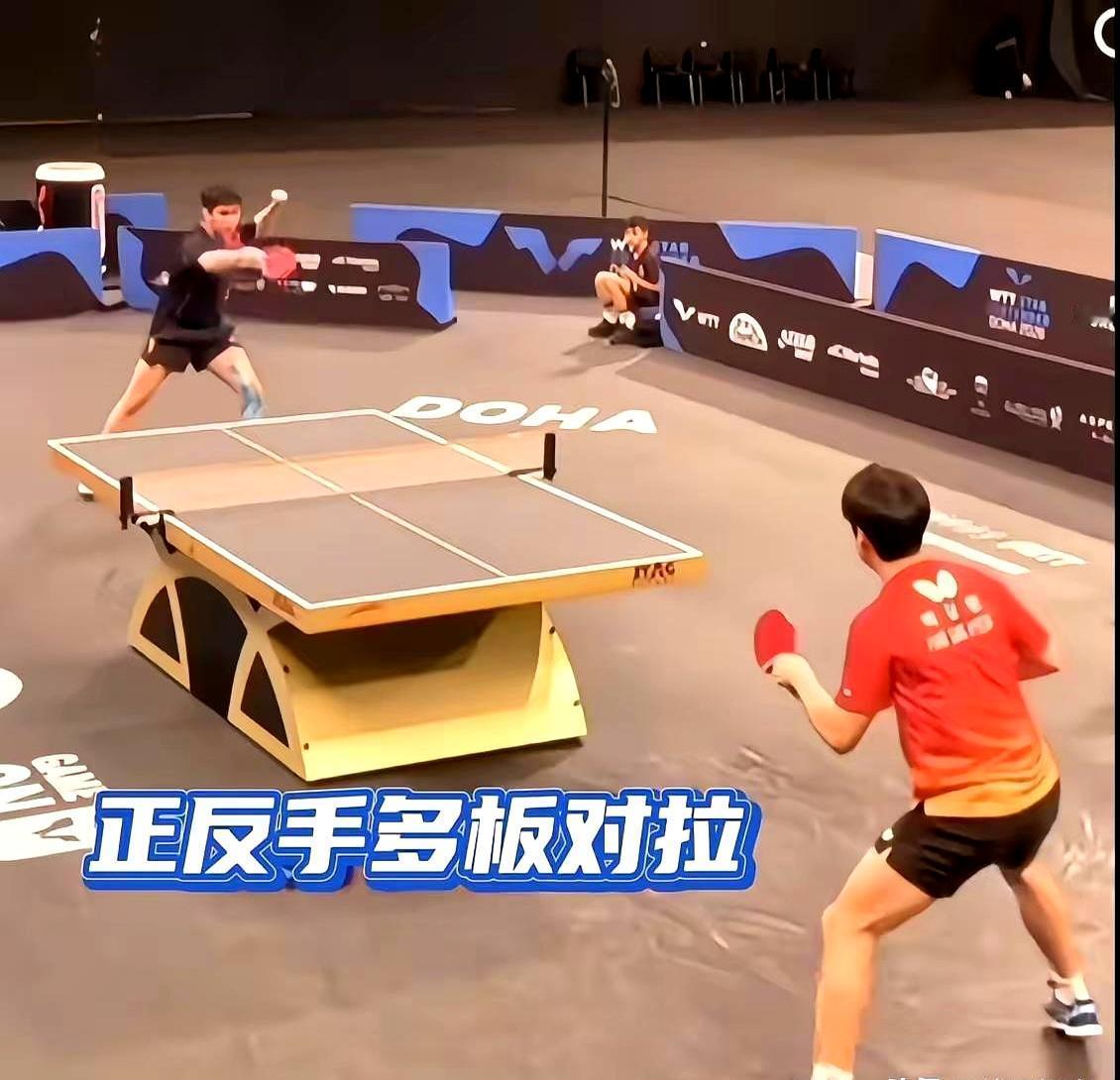 裁判脸肿了！
 
多哈1/16决赛，林诗栋3-1朴康贤。
 
第三局一球擦边，小