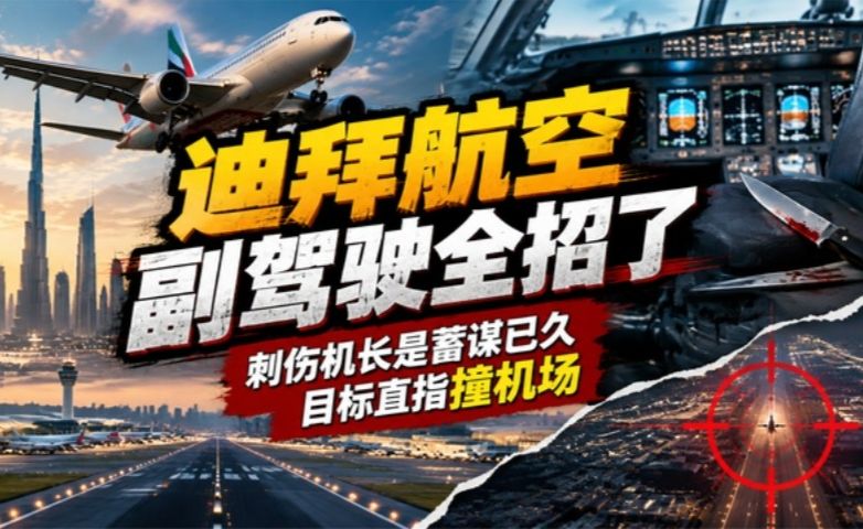 迪拜航空副驾驶全招了，刺伤机长是蓄谋已久，目标直指撞机场