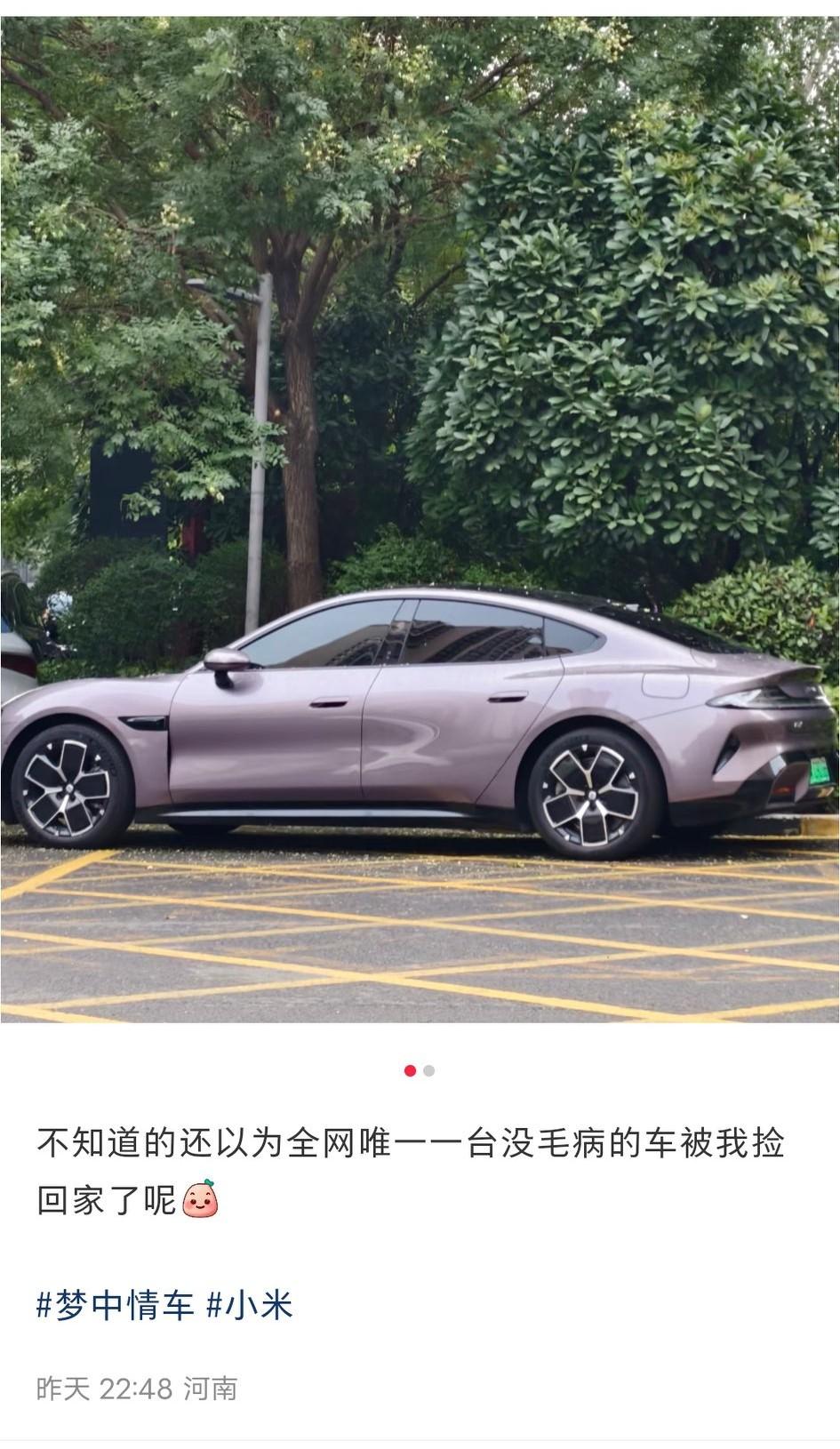 为什么米粉们总会发这种无脑的文案:“不知道的还以为全网唯一一台没毛病的车被我捡回