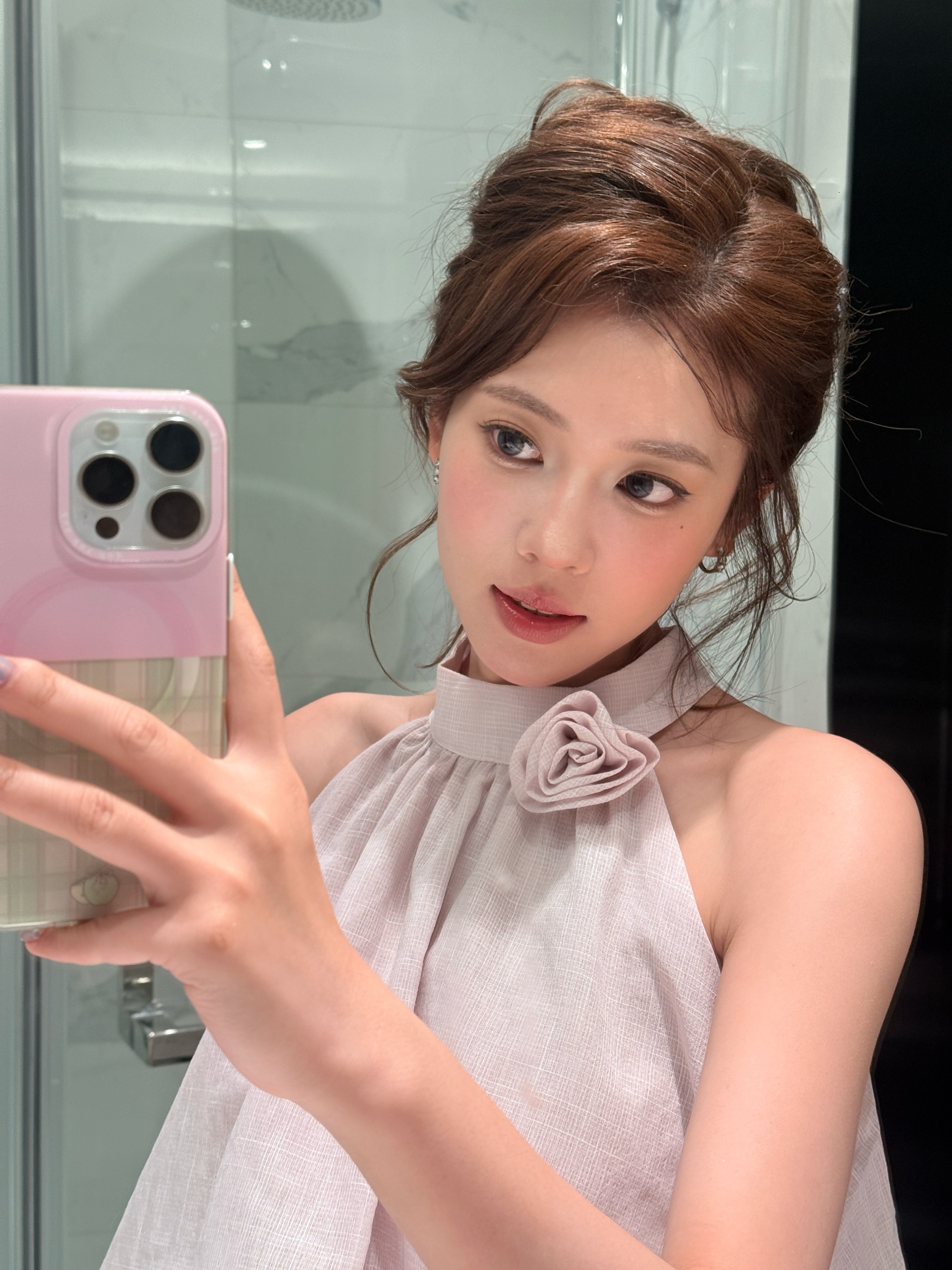 结束！回家收拾行李明天🚄长沙！记录一下今天的公主头谢谢酵色的💐～ ​​​