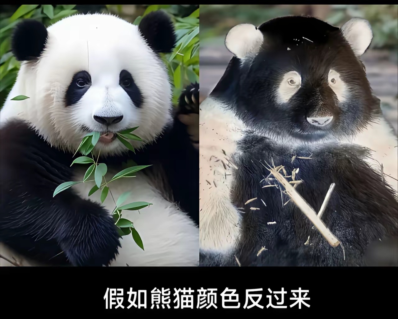 如果大熊猫黑白颠倒，你还喜欢吗？ 