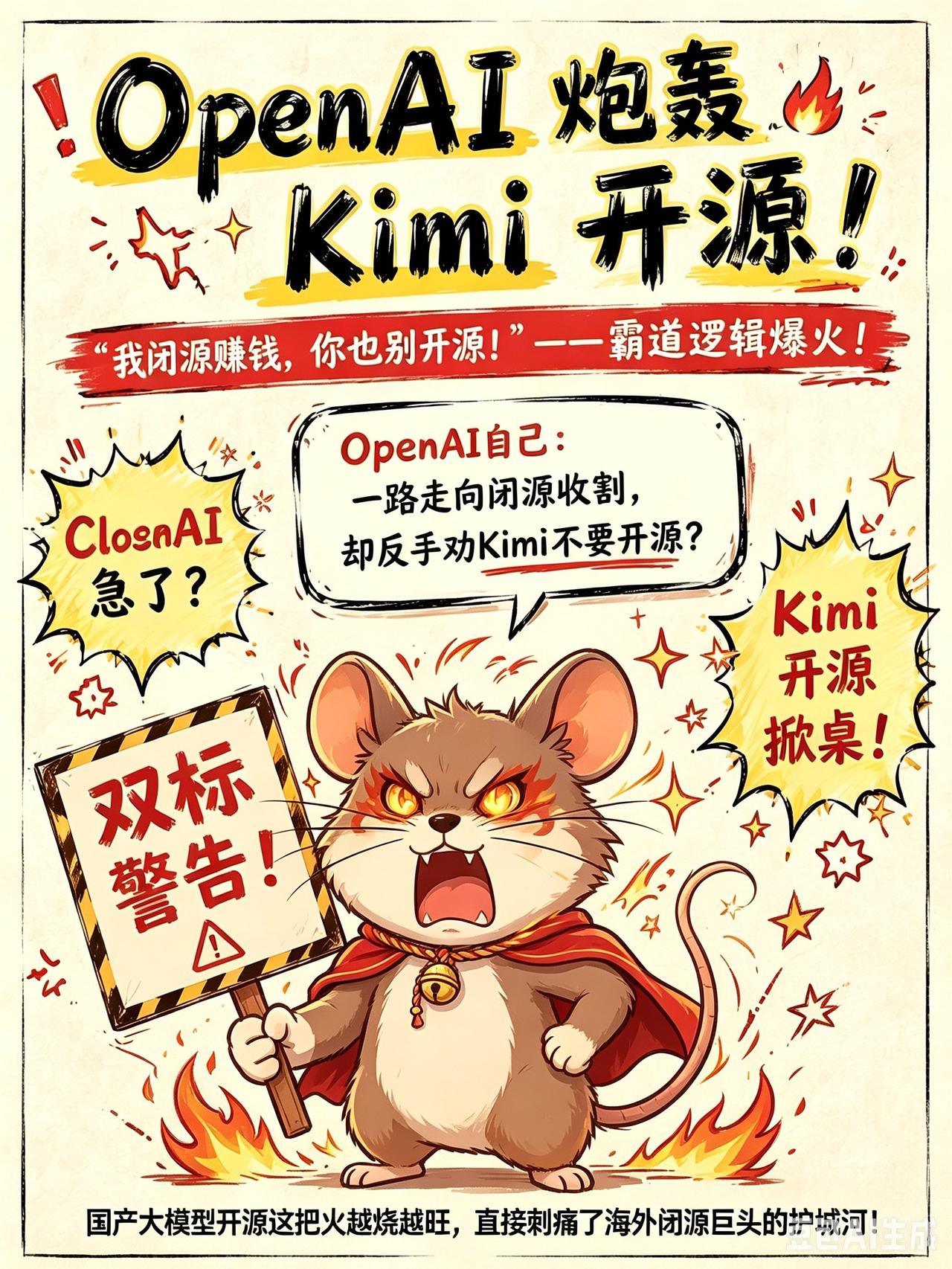 月之暗面 Kimi K3 刚因为爆火把自家算力都干崩了，结果 OpenAI 新任