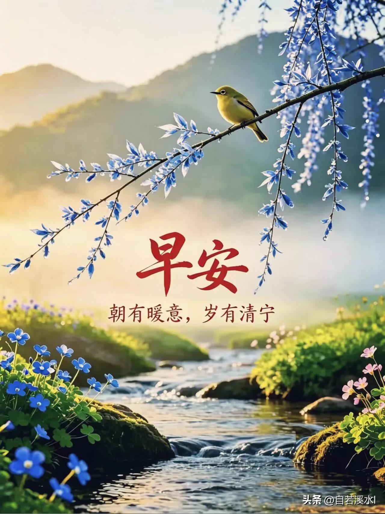  醒来有清风相伴，愿你一整天都被好运包围，早安。