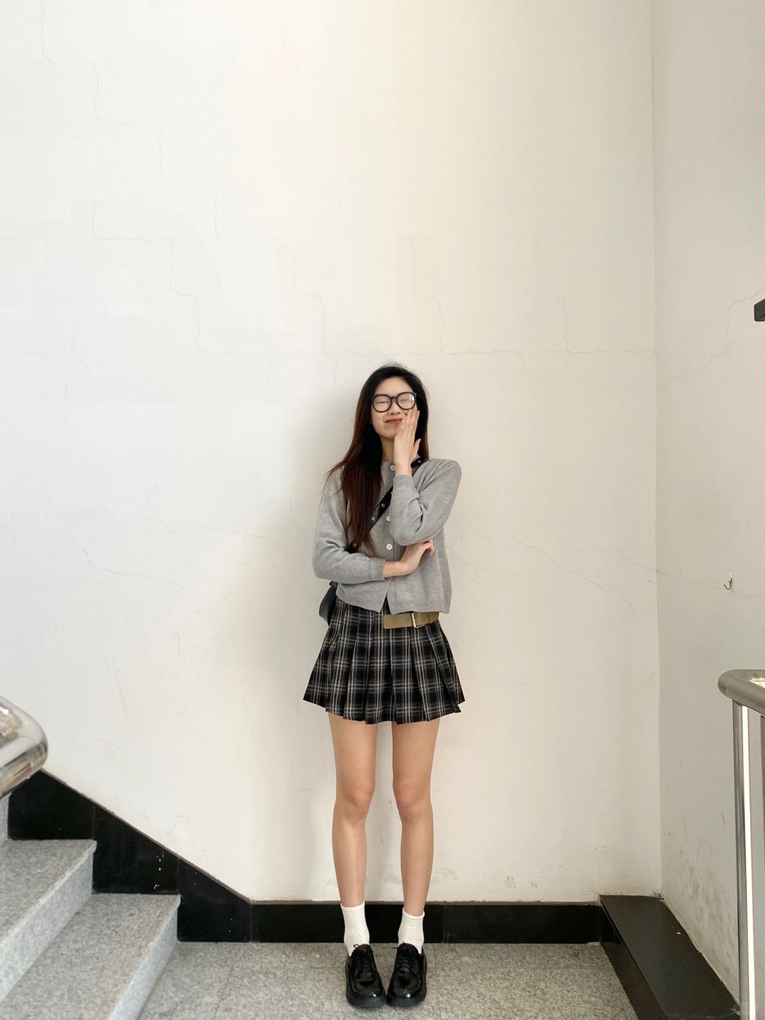 176高个子 | 开衫+格子裙 精致甜美学院风🔮