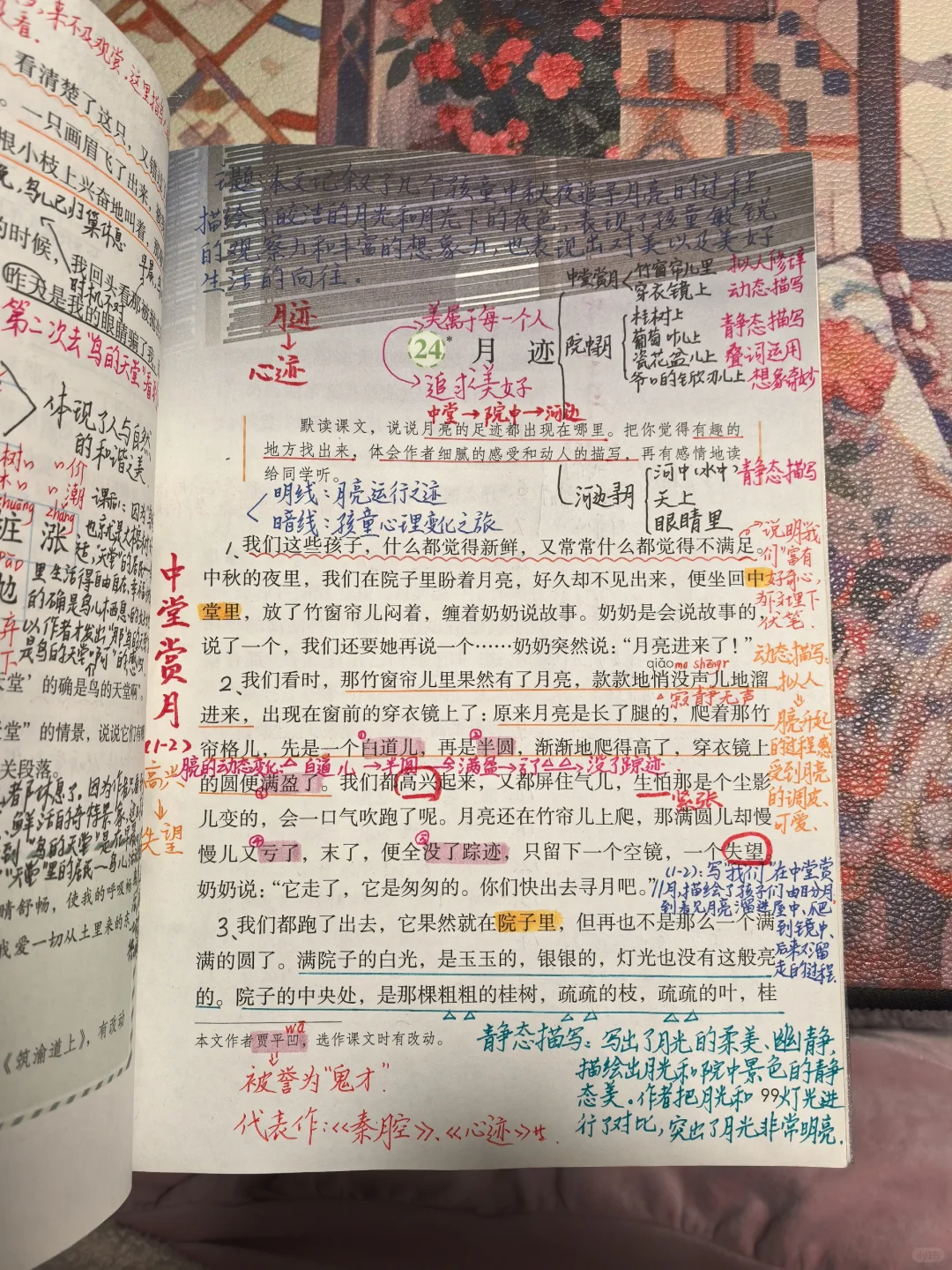 五上语文备课23《月迹》