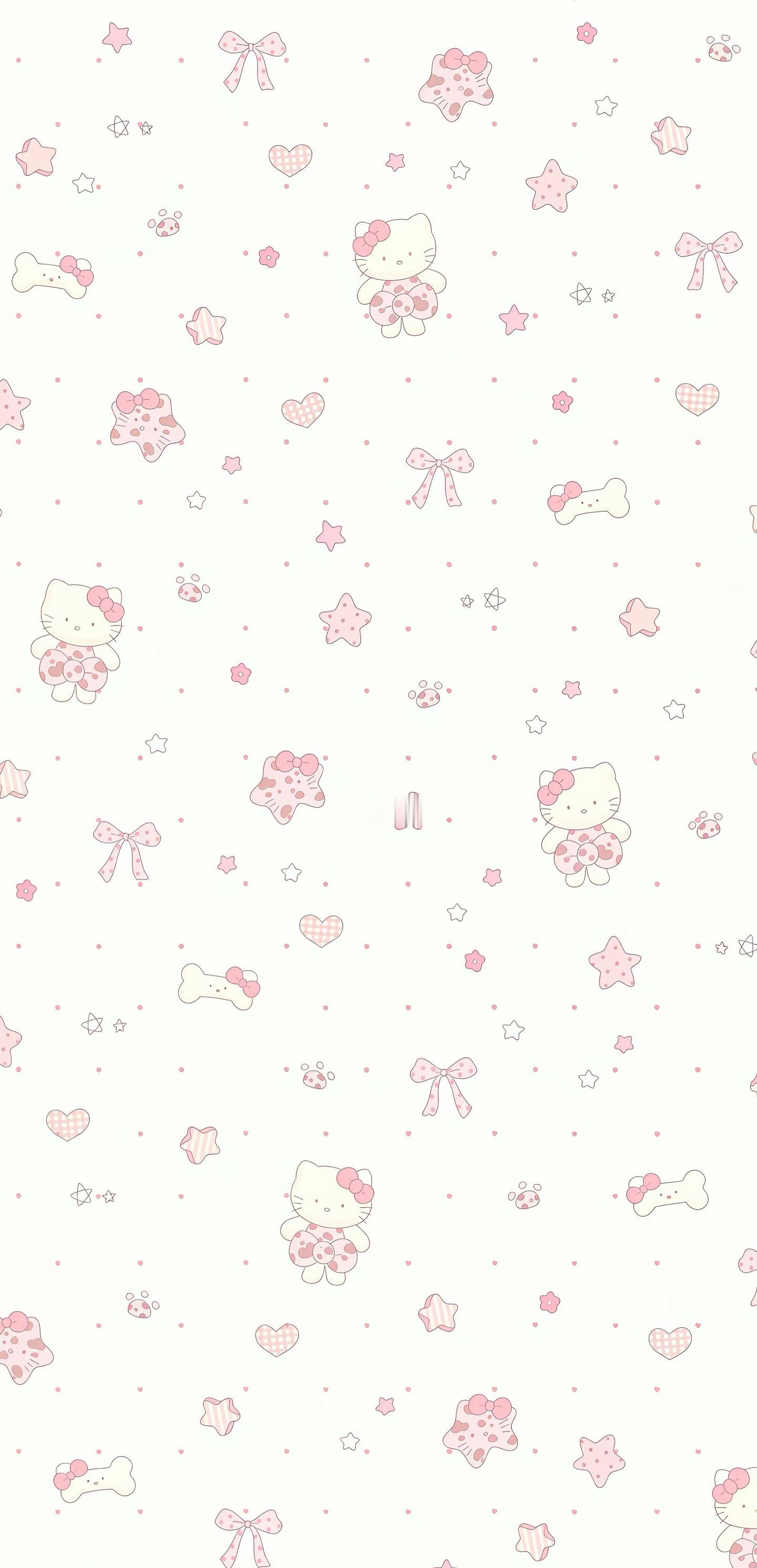Hello Kitty壁纸分享三丽鸥｜粉色壁纸｜甜美壁纸｜少女心壁纸｜治愈壁纸｜
