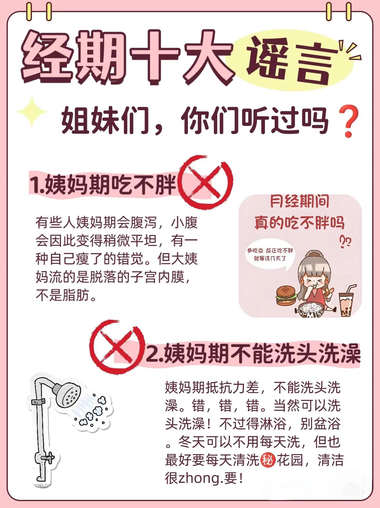 女同志们：你必须知道的姨妈期十大骗局[比心]姨妈综合征 女性健康骗局 大姨妈不容