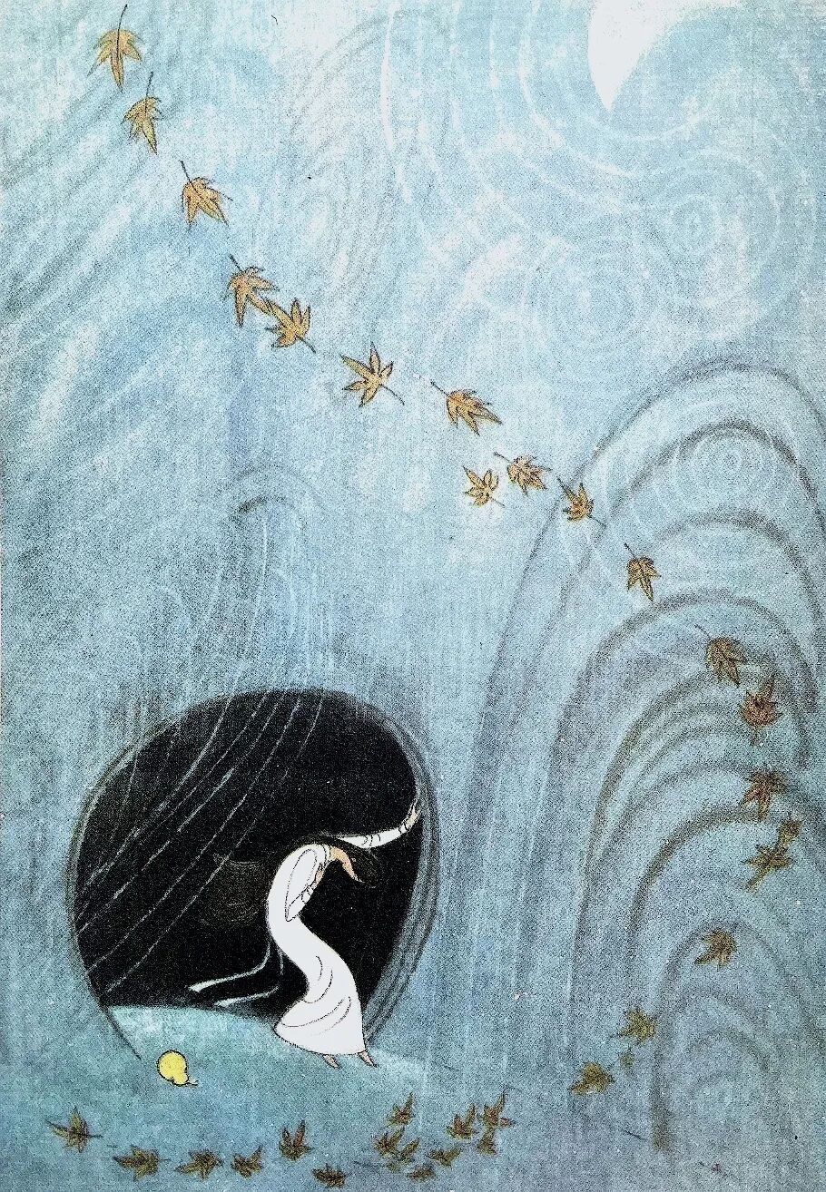 【80年代老绘本里的《嫦娥奔月》🌕】-画｜张世明 绘遇见艺术中秋 ​​​