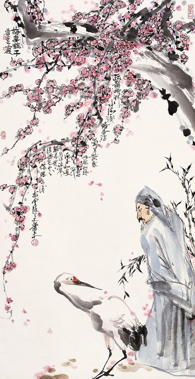 北宋林逋《山园小梅·其一》。
众芳摇落独暄妍，占尽风情向小园。
疏影横斜水清浅，