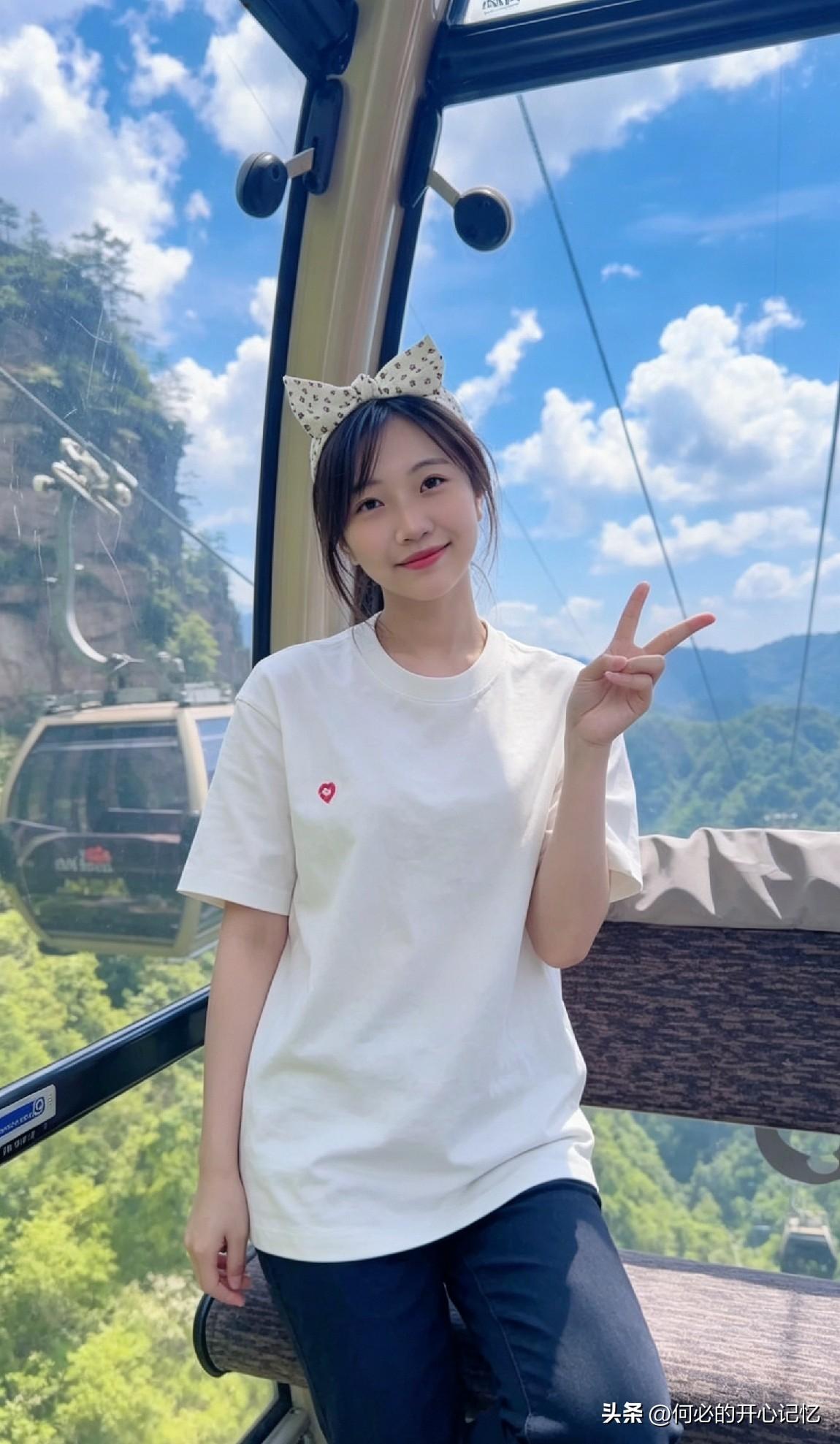 一次寻常登山，竟成了无声的疗愈。

蓝天如洗，云絮闲浮，时间仿佛放慢了脚步。
