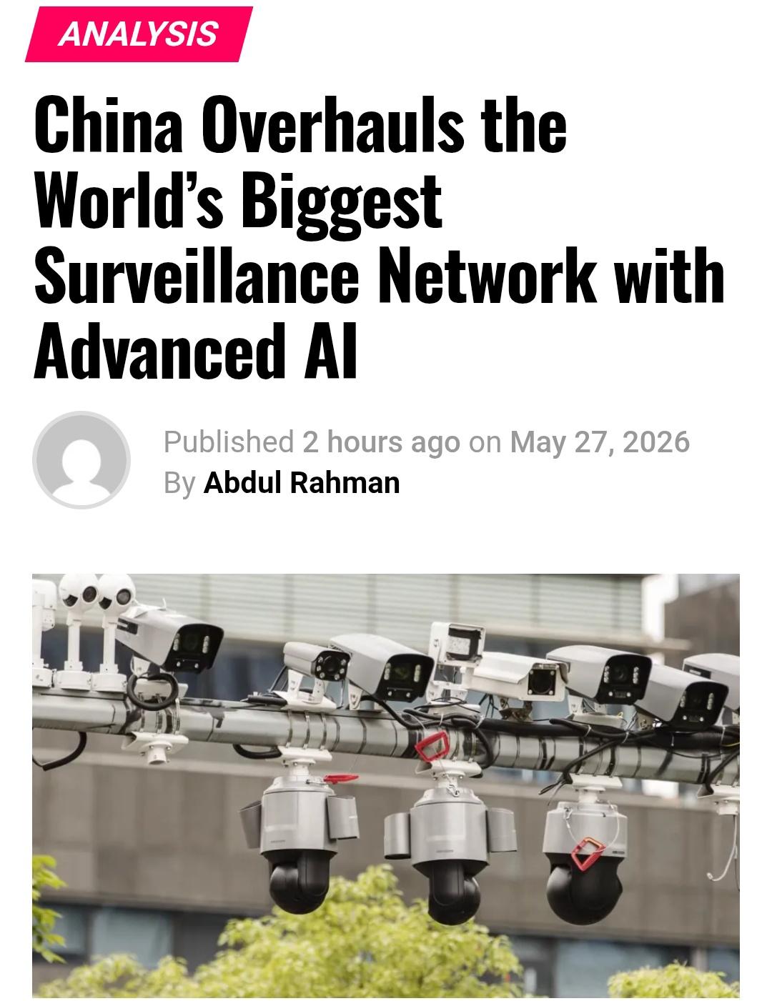 我国正全面改造升级全世界体量最大的安防监控网络。目前国内保有监控摄像头总量超5亿