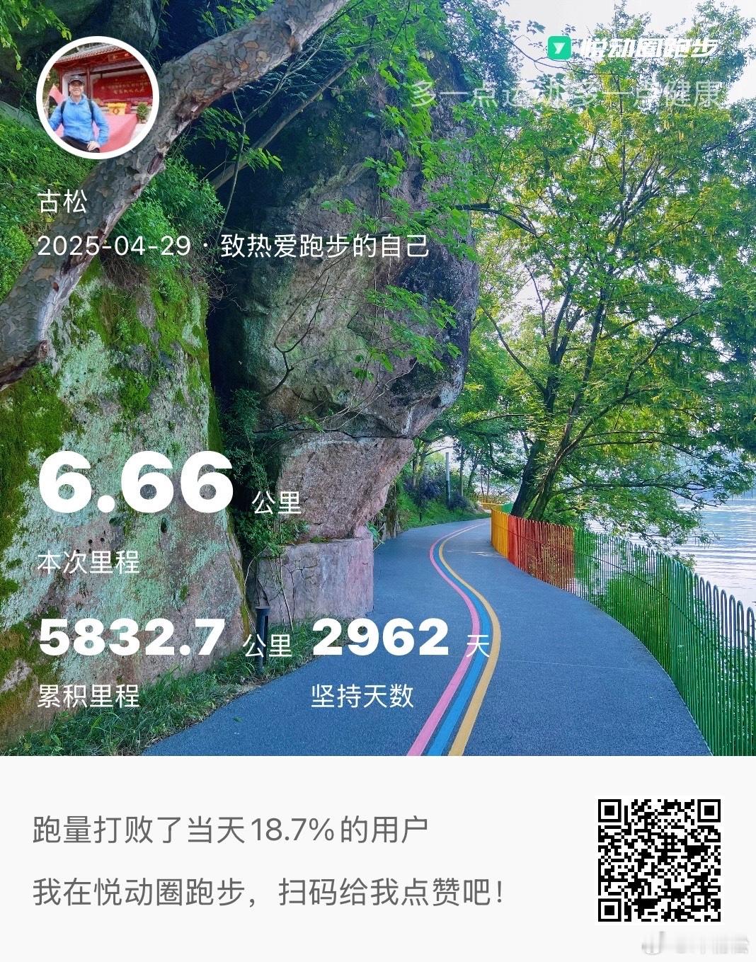 跑步打卡🌿8:45踩着晨光出发，1.3公里的万象绿道成了我的「天然氧吧」—— 
