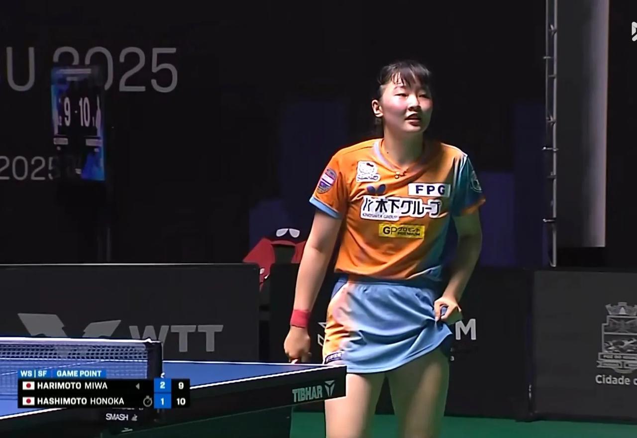 张本美和3:2险胜桥本帆乃香晋级决赛！
WTT伊瓜苏球星挑战赛 女单半决赛，日本