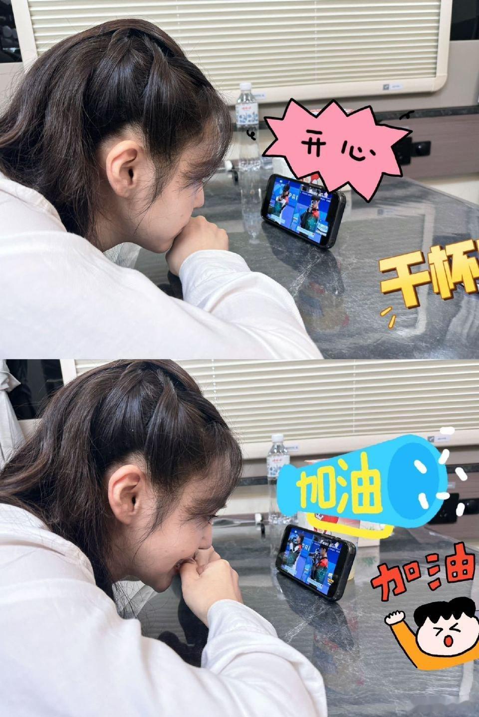 #张佳宁看奥运首金手掌都拍红了# 张佳宁简直演我看奥运，咱们的奥运健儿真的太令人