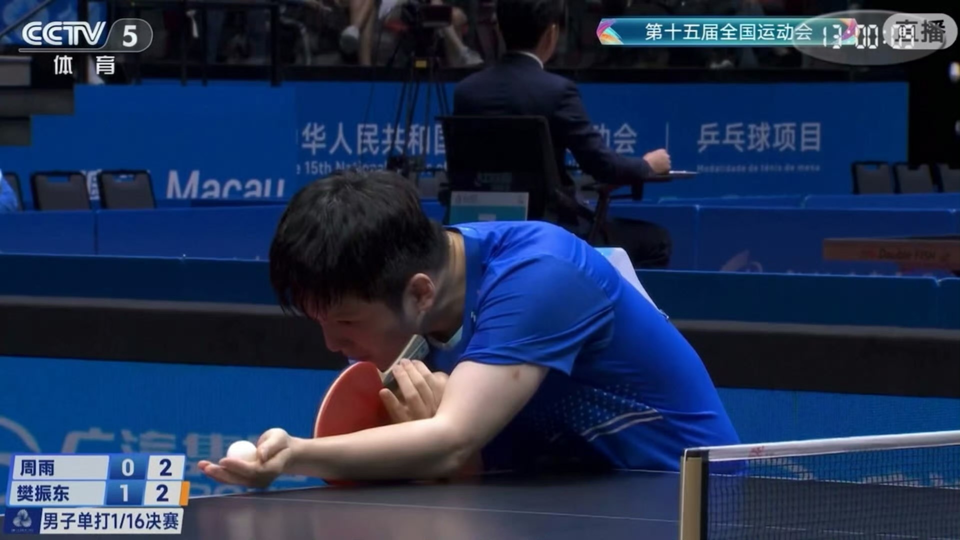 樊振东vs周雨暴力熊猫回来了，归来仍是王者，感觉八成夺冠🏆 ​​​