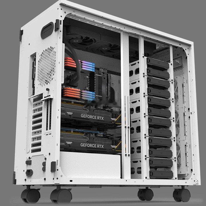 曜越推出 AX700 工作站机箱：18 盘位，上下可加装 AX100 扩充舱该机