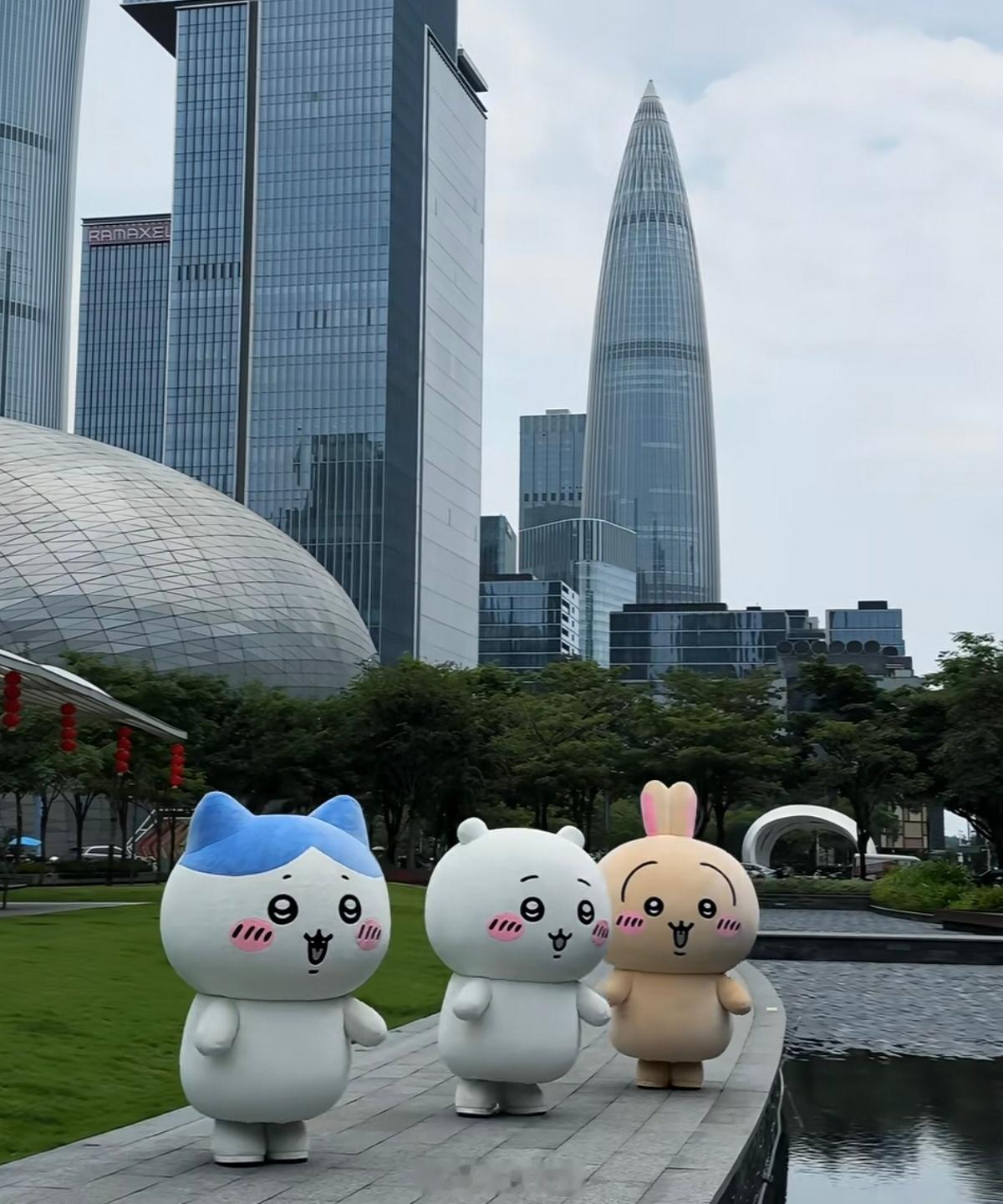 三小只来海岸城了，明天开业吧，我也认不全，只知道里面有一个叫小八。  ​​​
