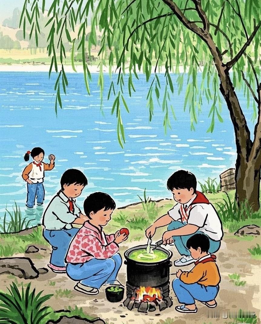 儿子明天学校里组织研学，其实就是春游。忽然之间想起了我自己读小学四年级时候，老师