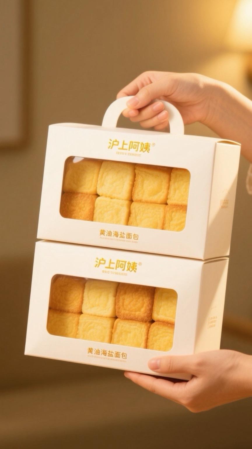 沪上阿姨黄油海盐面包，性价比炸裂！只需8块9，整箱4个直接到手。精选优...