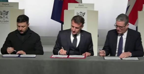 乌克兰、法国和英国签署了一项关于在乌克兰部署多国部队的宣言

该文件具有框架性质