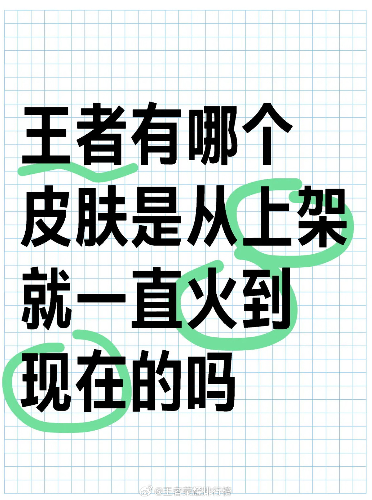王者荣耀 小王有哪个皮肤是从上架就一直火到现在？ ​​​