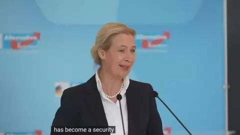 10月7日，德国选择党联合主席魏德尔公开批评称，“默茨正在将德国变为俄罗斯的靶子