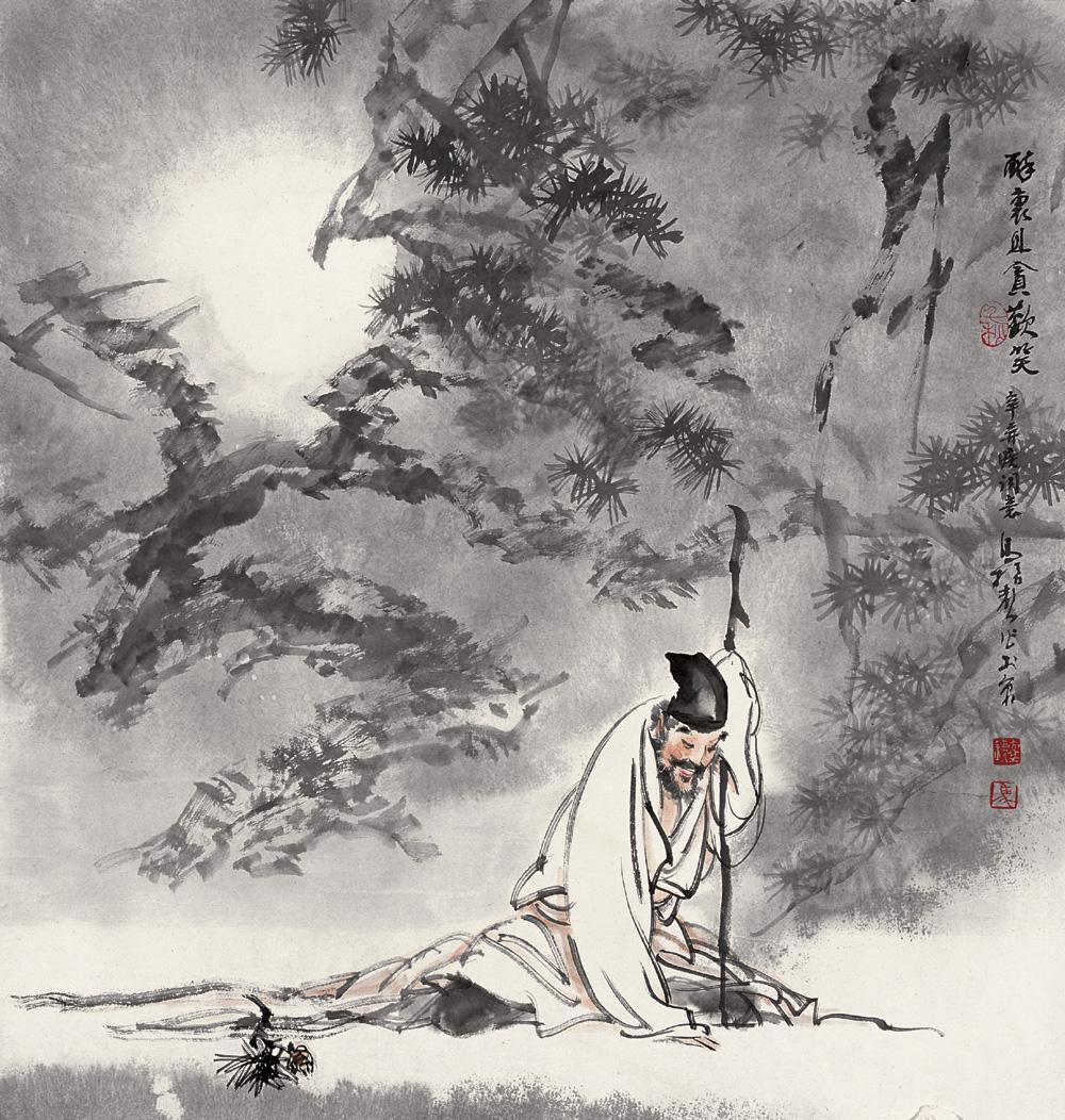 上联：月照松林归客醉
下联：[玫瑰]

网络图片/诚谢侵删