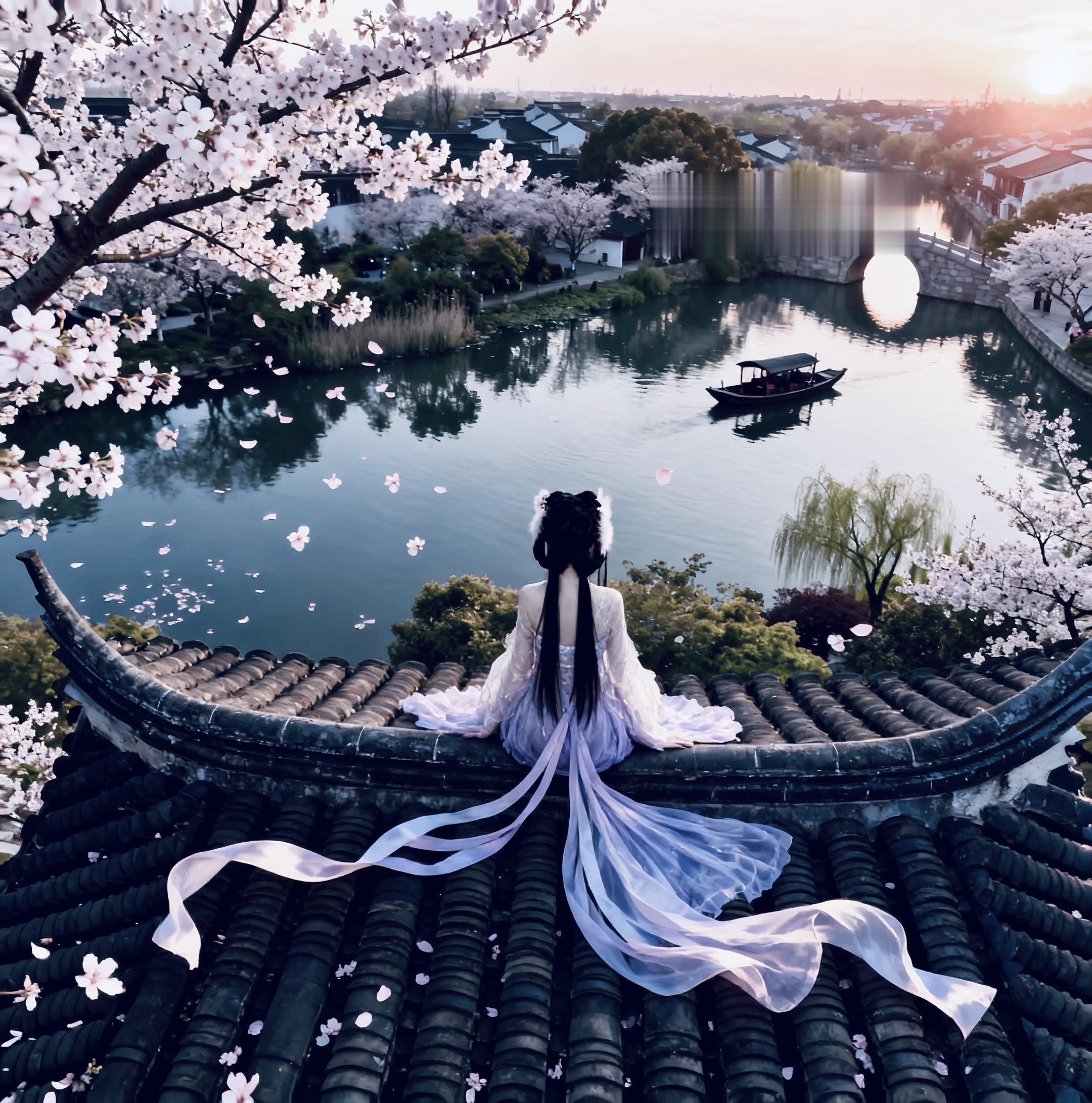 我的山水落在你的眉间，你可愿入画