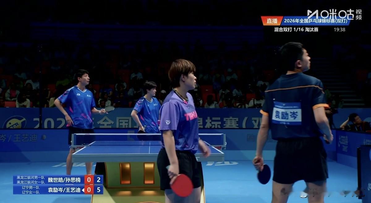 袁励岑/王艺迪组合击败黑龙江组合，强势晋级混双16强！
      北京时间今晚