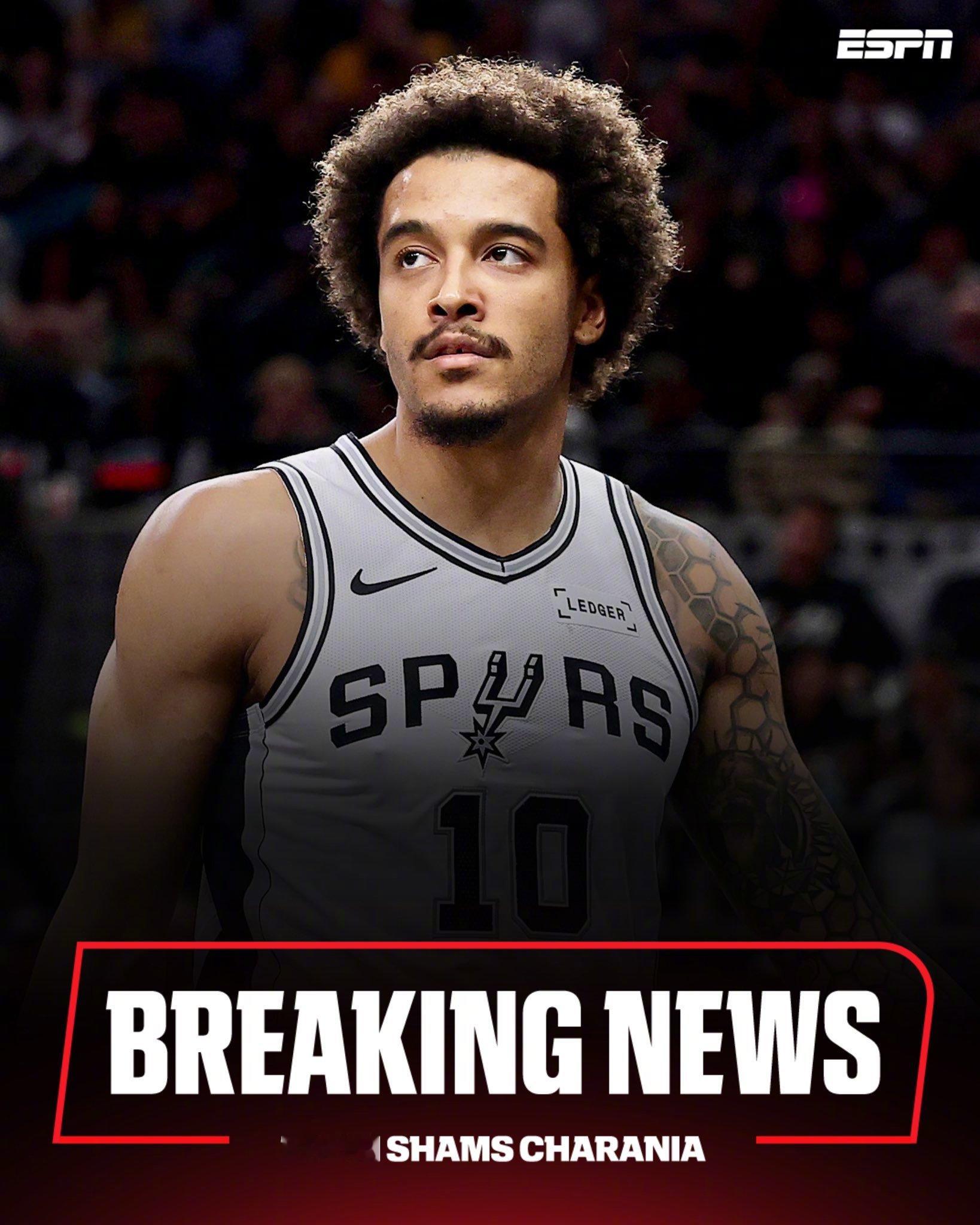 Shams报道：圣安东尼奥马刺与球队前锋杰里米·索汉达成解约，作为2022年9号