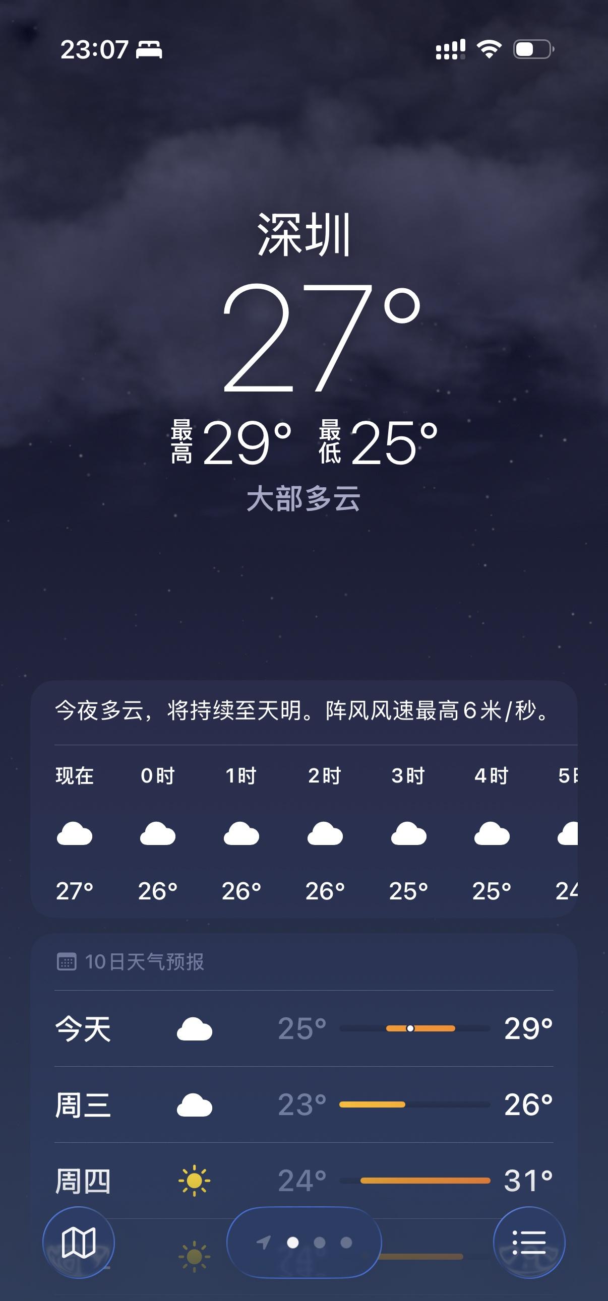 深圳太热了，夜晚11点体感温度28 ，湿度86%。后天气温飙升到31度，节奏太快