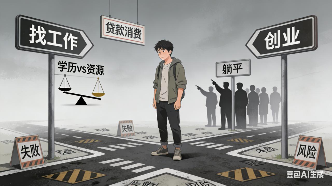 年轻人现在很迷茫。找工作不好找，（学历现在没有资源重要），就是很难找到理想的、创