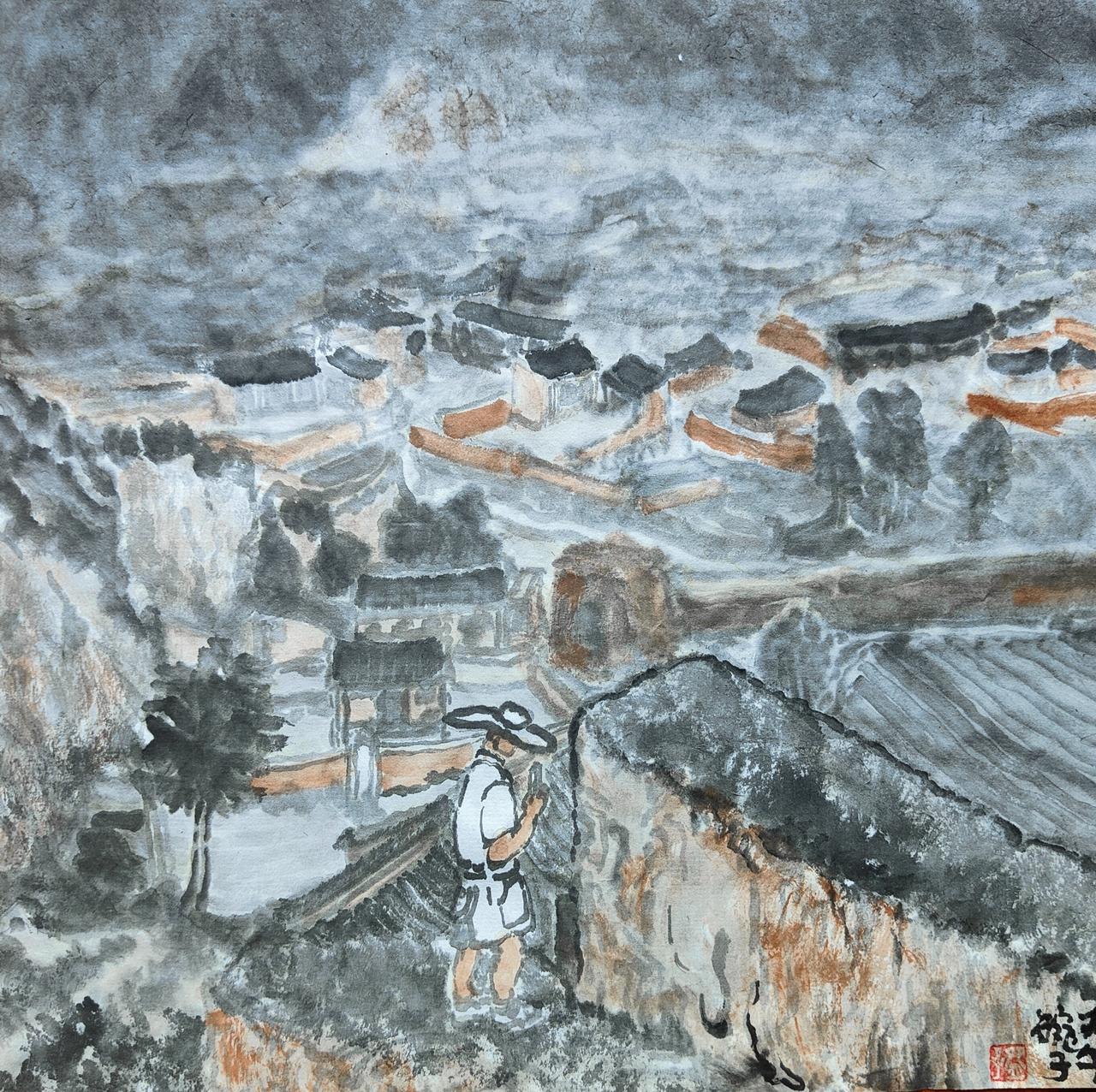 碗子的一平尺水墨
