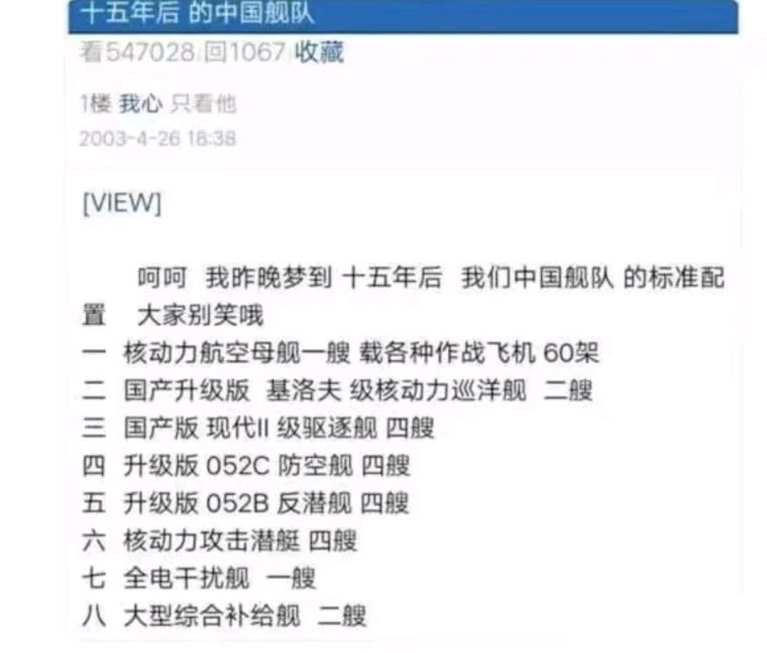 一张老图:2003年中国军迷梦想中的中国海军 ​​​
