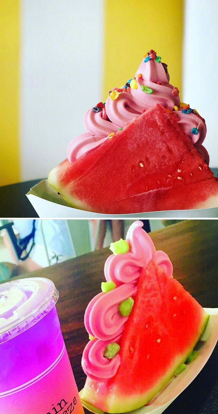 这个夏天，西瓜和冰淇淋就是我的情人。 