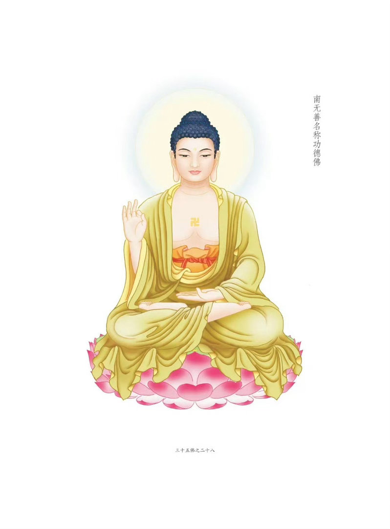 晨起礼佛 顶礼三十五佛之南无善名称功德佛  转发礼敬，点赞供养，祈愿顺顺利利！平