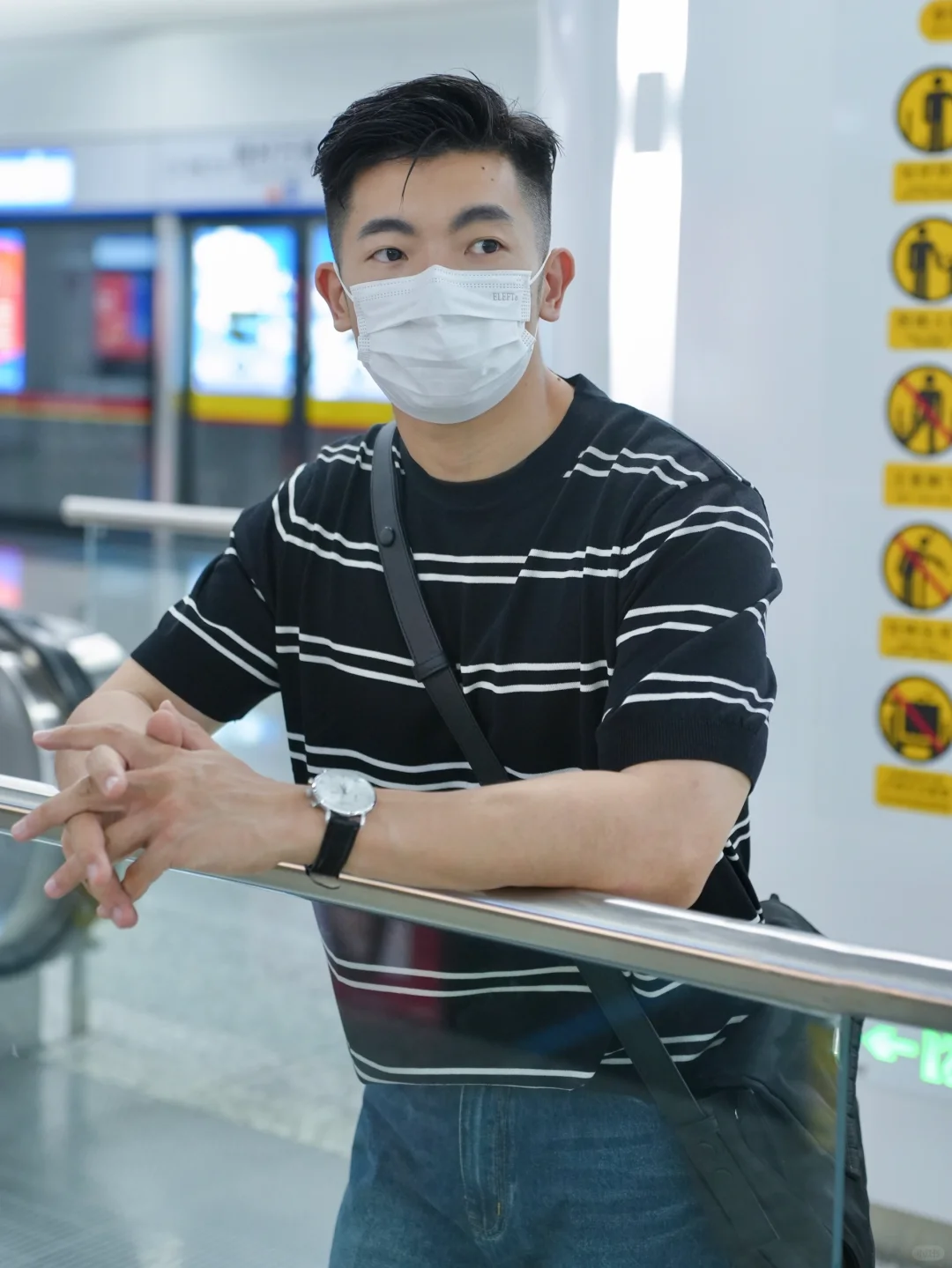 真的拒绝不了‼️穿条纹的商务男友☑️