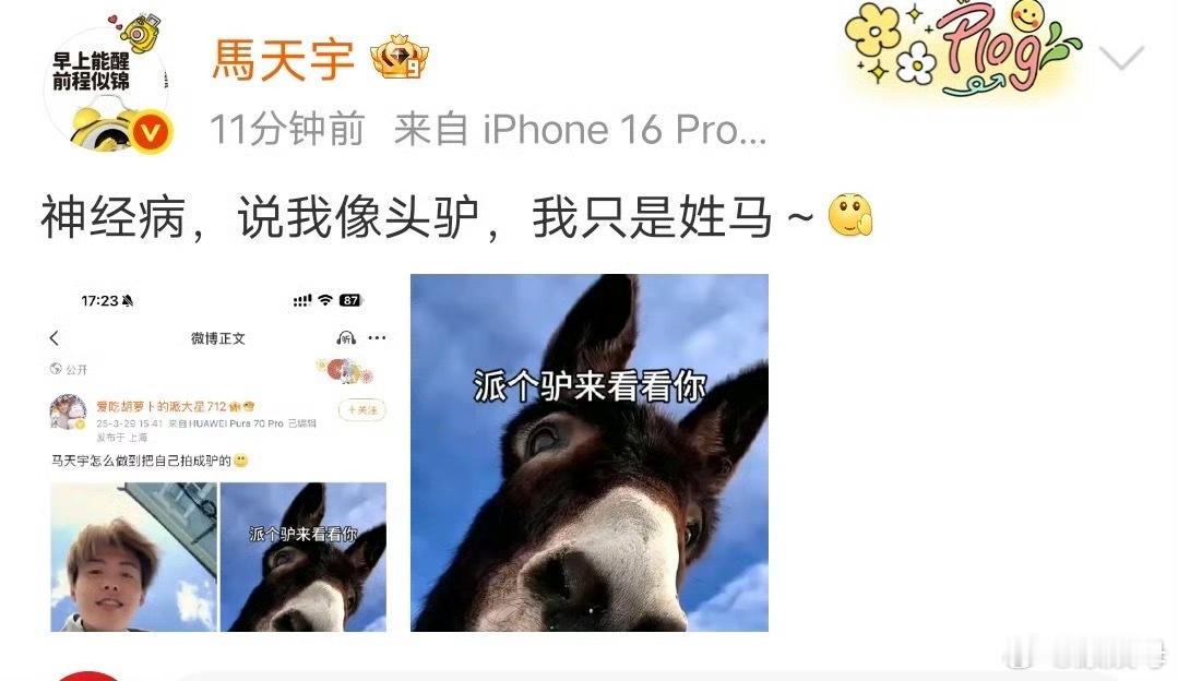 非常应景哈哈哈哈哈哈哈哈哈哈[泪奔]马天宇 ​​​