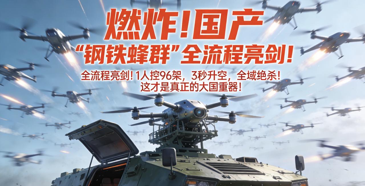 不是科幻！央视公开中国“钢铁蜂群”实战画面

战场规则，彻底改写！
2026年3